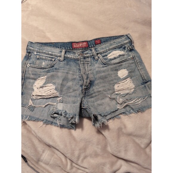 Lucky brand boyfriend Jean shorts size 4 - Picture 3 of 5
